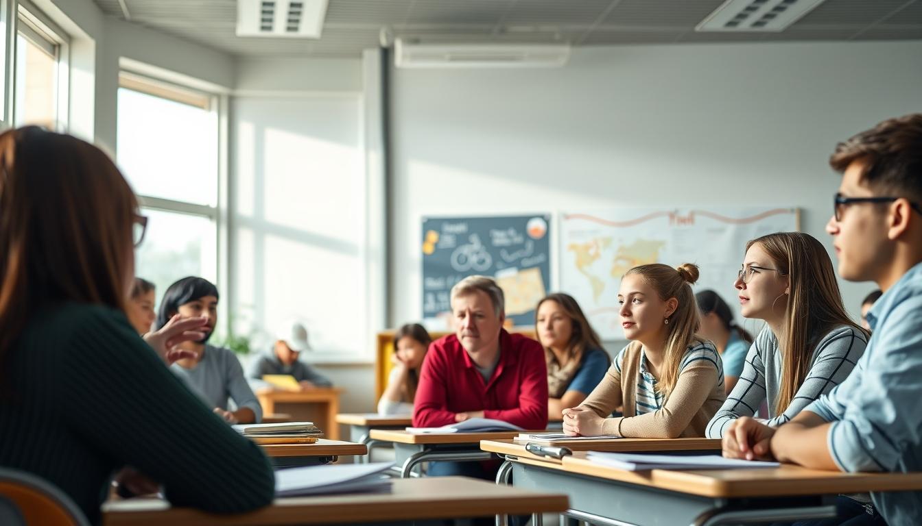 Structured study materials and learning resources on a desk